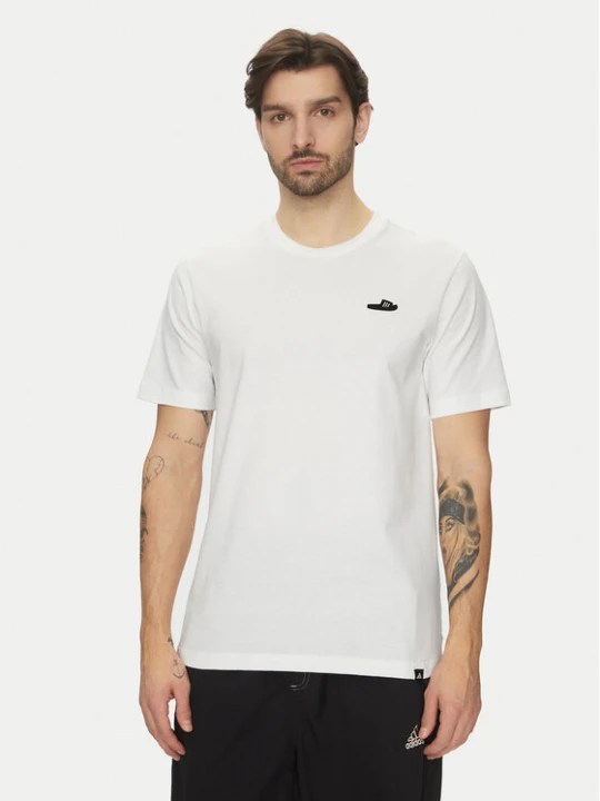 Zdjęcie produktu adidas T-Shirt Lounge Slide Graphic JJ4002 Biały Regular Fit