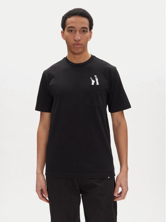 Zdjęcie produktu adidas T-Shirt Lounge Slides Graphic Pocket JC5283 Czarny Regular Fit