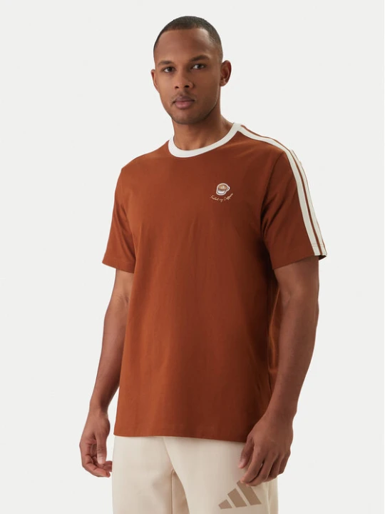 Zdjęcie produktu adidas T-Shirt Lux Coffee Cafe Cup Graphic JZ5070 Brązowy Loose Fit