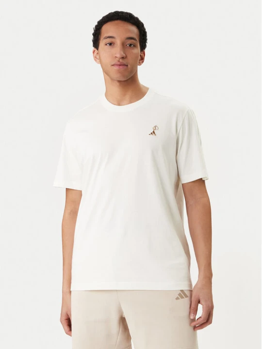 Zdjęcie produktu adidas T-Shirt Lux Coffee Cafe Pour Graphic KB4845 Biały Loose Fit