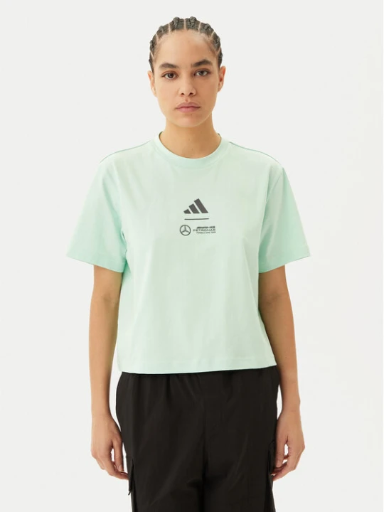 Zdjęcie produktu adidas T-Shirt Mercedes - AMG Petronas Formula One Team Premium JY3077 Zielony Loose Fit
