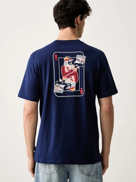 Zdjęcie produktu adidas T-shirt męski bawełniany Novelty granatowy