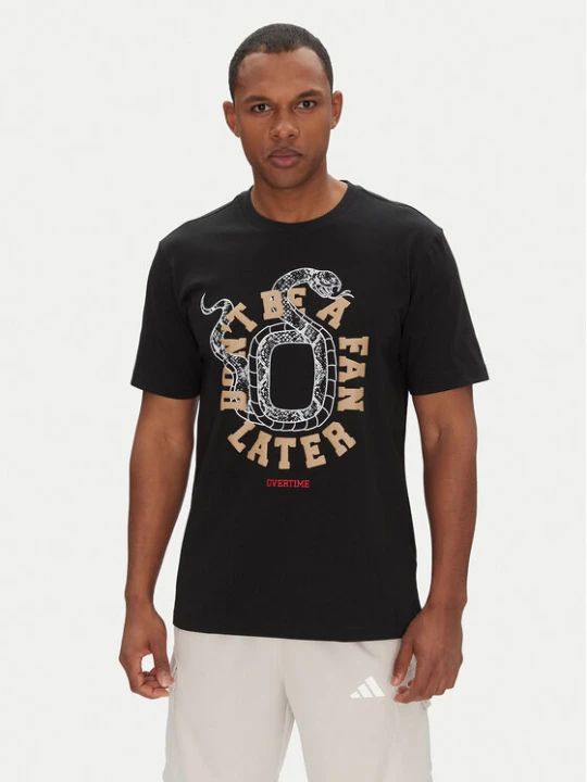 Zdjęcie produktu adidas T-Shirt Overtime Spring Graphic JM0291 Czarny Regular Fit