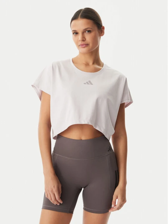 Zdjęcie produktu adidas T-Shirt Power Workout KE8052 Fioletowy Loose Fit