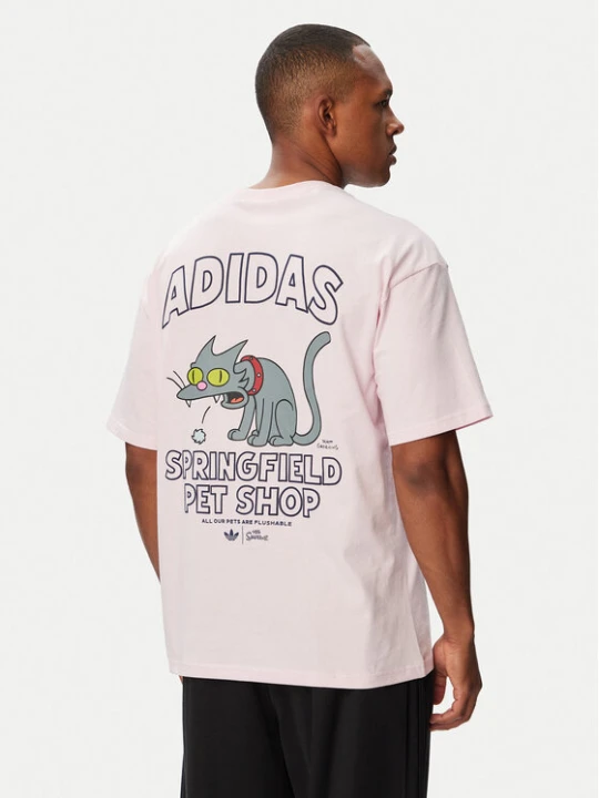 Zdjęcie produktu adidas T-Shirt Snowball Graphic LG5064 Różowy jasny Oversize