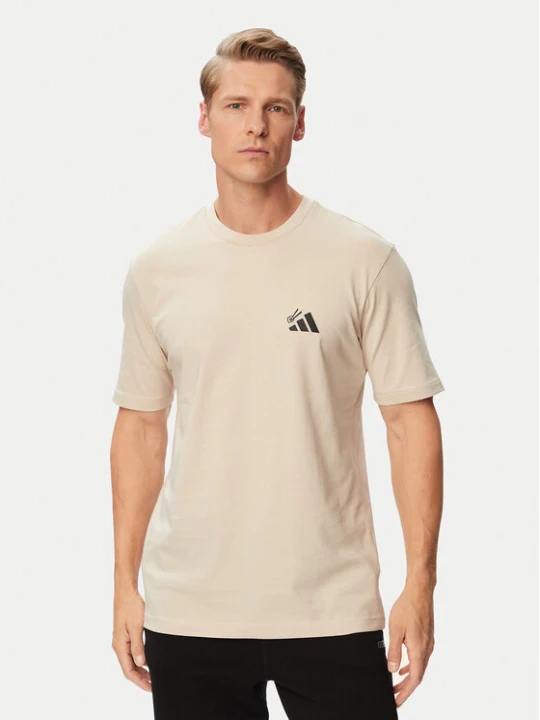 Zdjęcie produktu adidas T-Shirt Sushi Graphic KT9708 Beżowy jasny Regular Fit