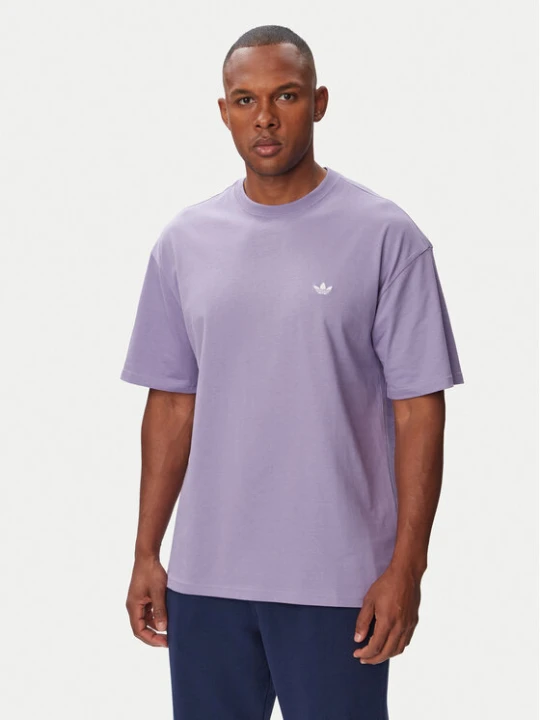 Zdjęcie produktu adidas T-Shirt Trefoil Essentials Loose KV3140 Fioletowy Regular Fit