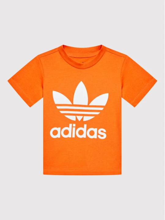 Zdjęcie produktu adidas T-Shirt Trefoil HK7514 Pomarańczowy Regular Fit