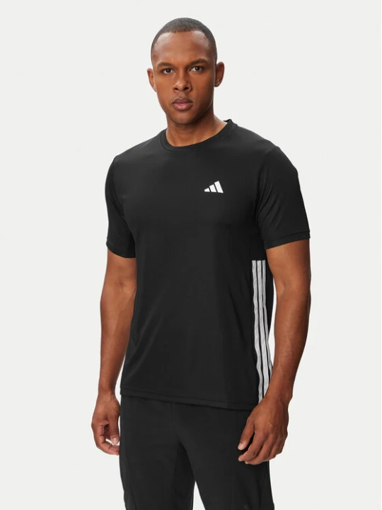 Zdjęcie produktu adidas T-Shirt Workout Essentials Base 3-Stripes KA3452 Czarny Regular Fit