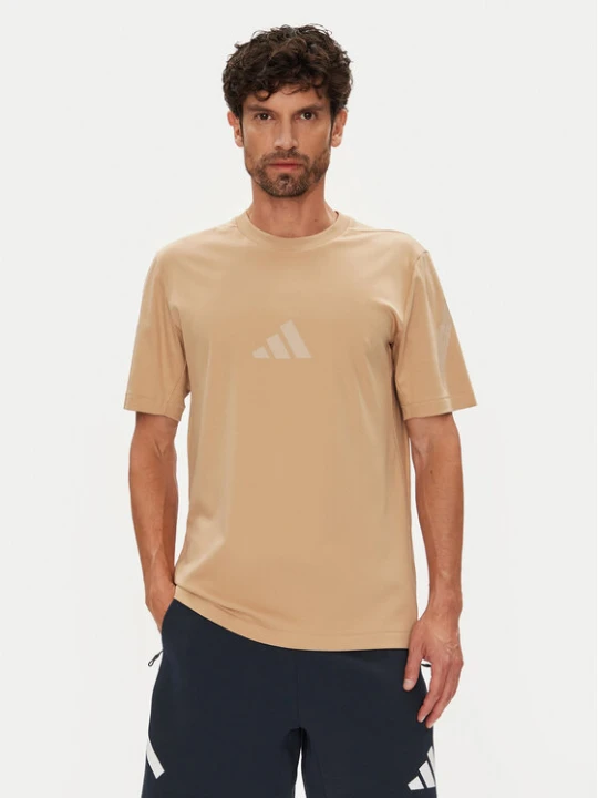 Zdjęcie produktu adidas T-Shirt Z.N.E. JW4737 Beżowy Regular Fit