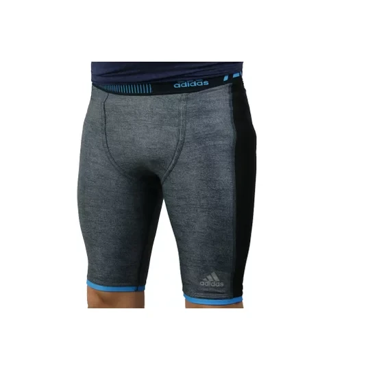 Zdjęcie produktu Adidas Techfit Chill Short Tights S27030, Męskie, Szare, spodenki, włókno poliestrowe, rozmiar: 46