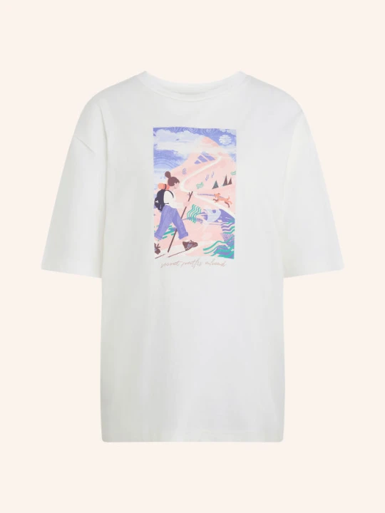Zdjęcie produktu Adidas Terrex Koszulka Oversize Terrex Secret Paths Ahead Graphic weiss biały