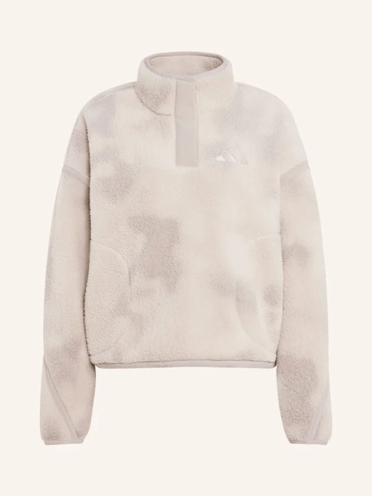 Zdjęcie produktu Adidas Terrex Sweter Typu Troyer Z Kapturem Z Futerkiem Typu Teddy Mountain Essentials grau