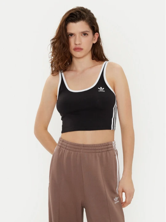 Zdjęcie produktu adidas Top adicolor 3-Stripes JD4612 Czarny Slim Fit
