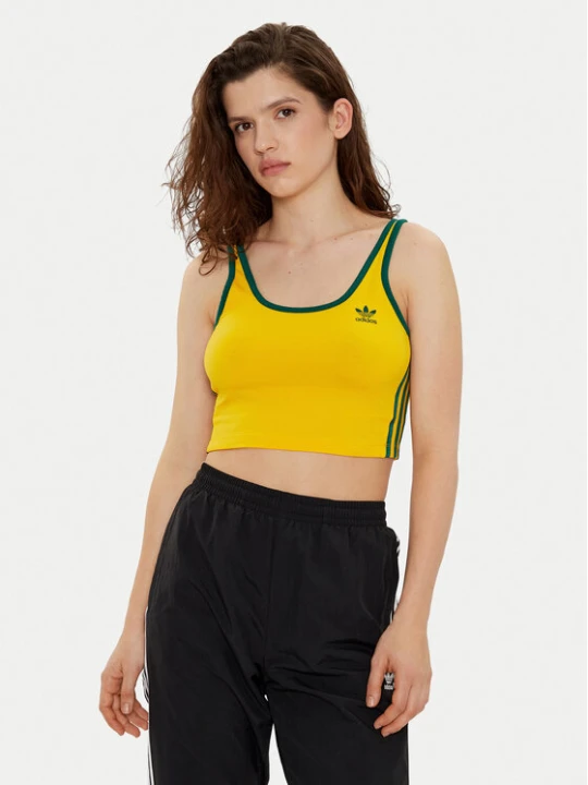 Zdjęcie produktu adidas Top adicolor 3-Stripes JP2291 Żółty Slim Fit