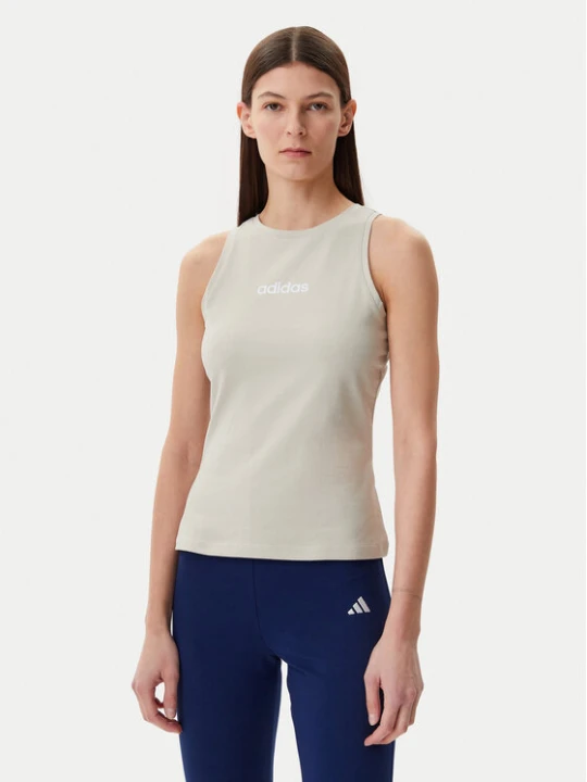 Zdjęcie produktu adidas Top Essentials Linear JC5790 Beżowy Slim Fit