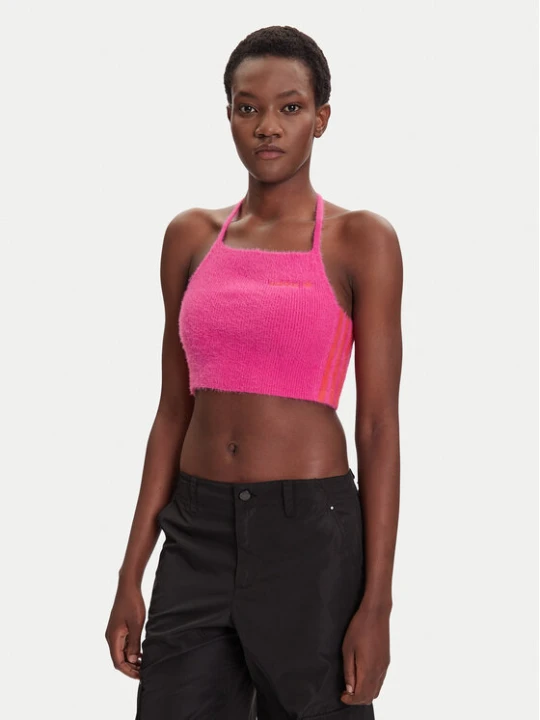 Zdjęcie produktu adidas Top Fluffy JW6002 Różowy Slim Fit
