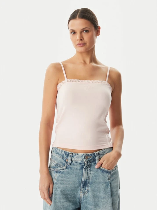 Zdjęcie produktu adidas Top KC6438 Różowy Slim Fit