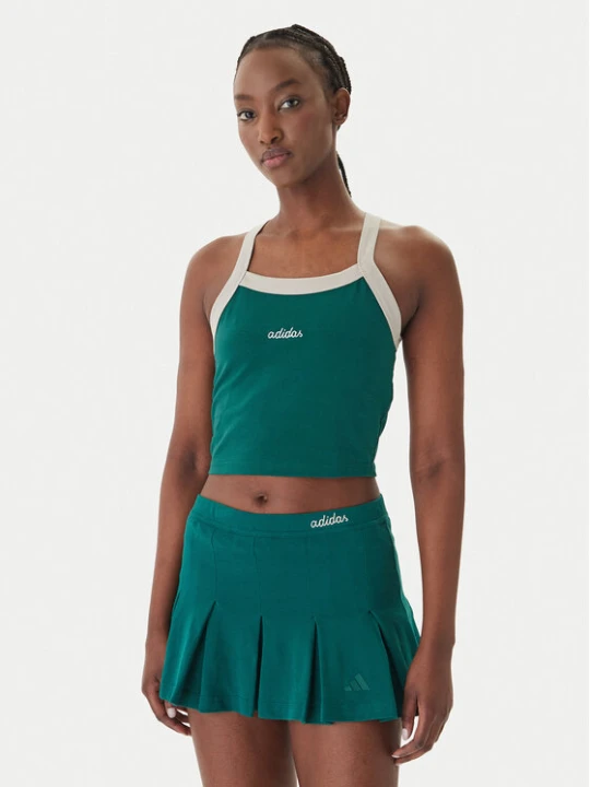 Zdjęcie produktu adidas Top Seasonal Essentials Colorpop JZ0195 Zielony Slim Fit