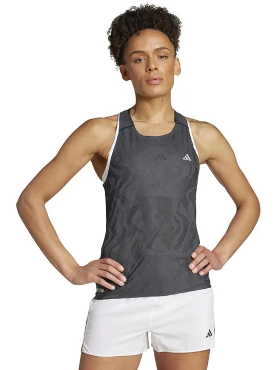 Zdjęcie produktu adidas Top "Ultimate" w kolorze antracytowym do biegania rozmiar: L