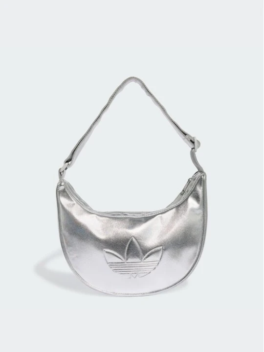 Zdjęcie produktu adidas Torebka Adicolor Half Crescent Bag Metallic Pu KR1562 Srebrny