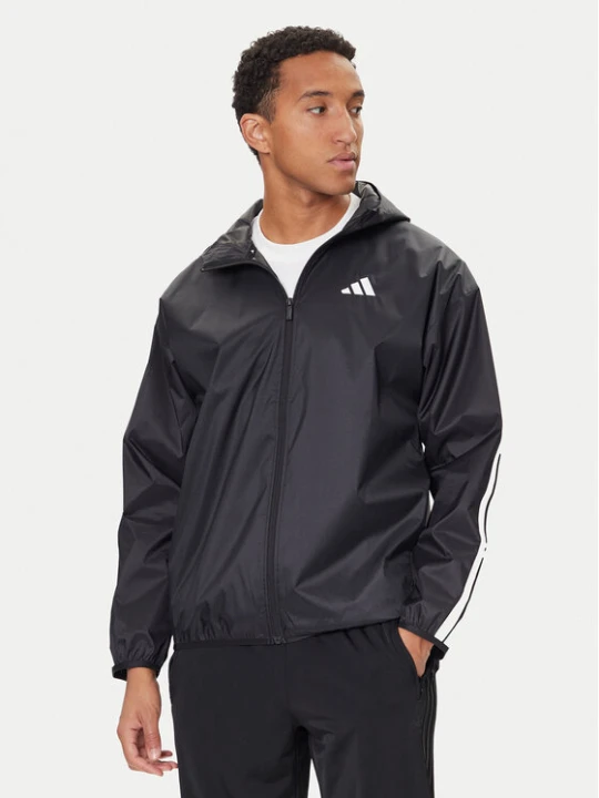 Zdjęcie produktu adidas Wiatrówka Essential 3-Stripes Ripstop IM7848 Czarny Regular Fit