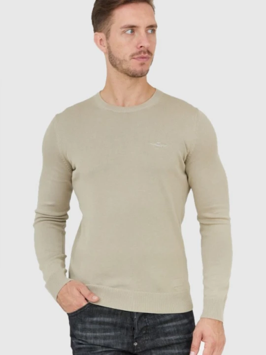 Zdjęcie produktu AERONAUTICA MILITARE Beżowy sweter męski, Rozmiar XXL