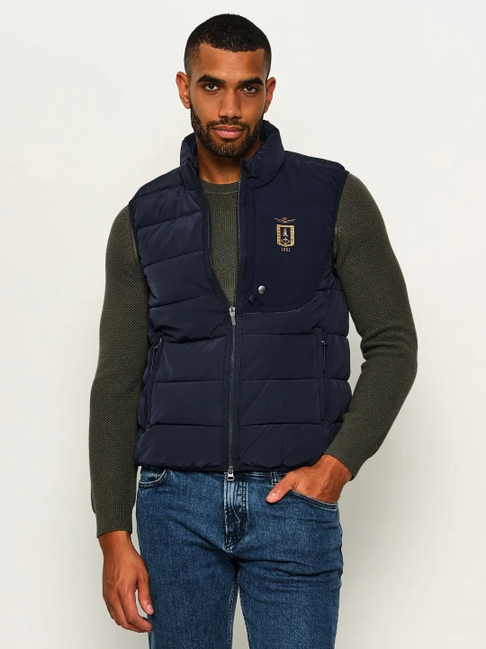 Zdjęcie produktu Aeronautica Militare Bezrękawnik | Slim Fit granatowy