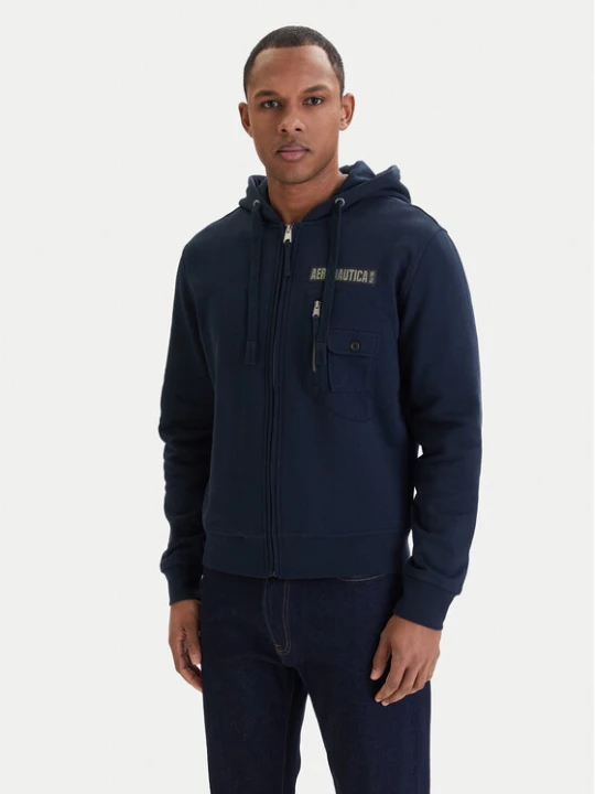 Zdjęcie produktu Aeronautica Militare Bluza 261FE2100UF00679 Granatowy Regular Fit