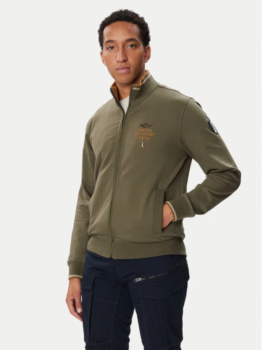 Zdjęcie produktu Aeronautica Militare Bluza 262FE2135UF00662 Khaki Regular Fit