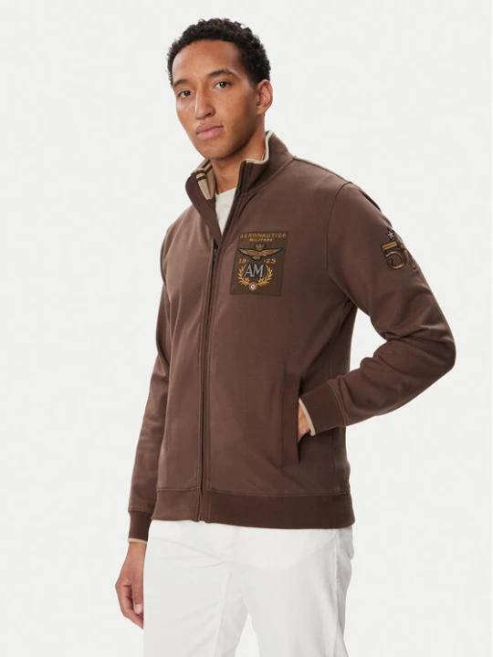 Zdjęcie produktu Aeronautica Militare Bluza 262FE2136UF00662 Brązowy Regular Fit