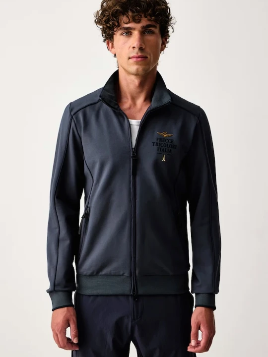 Zdjęcie produktu Aeronautica Militare bluza rozpinana męska z wiskozą niebieski