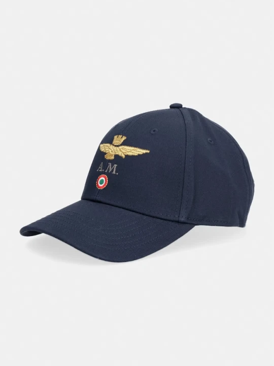 Zdjęcie produktu Aeronautica Militare czapka z daszkiem bawełniana granatowy