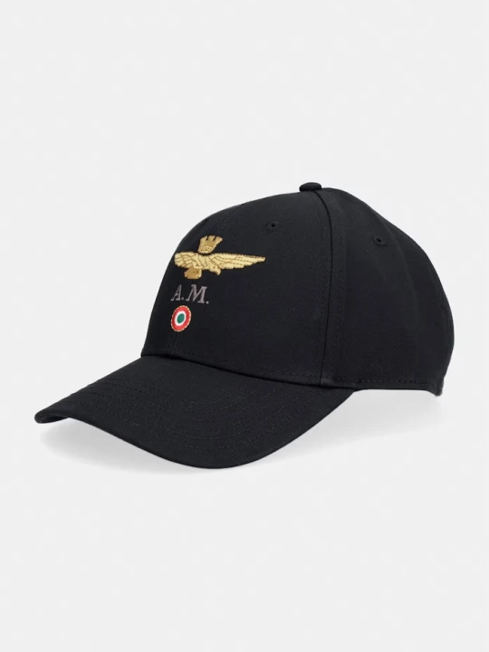 Zdjęcie produktu Aeronautica Militare czapka z daszkiem bawełniana czarny