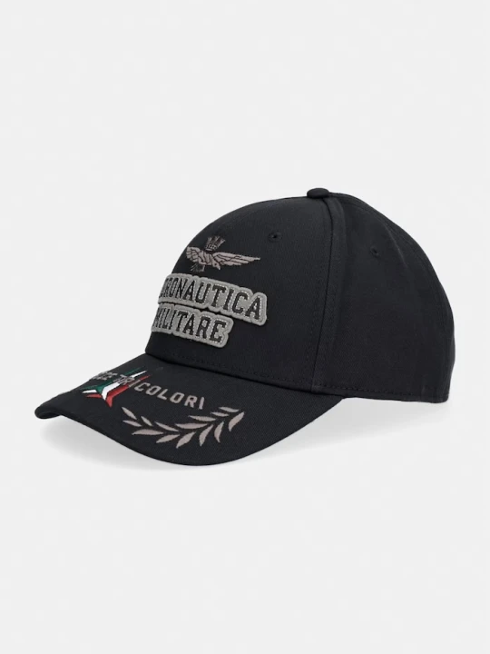 Zdjęcie produktu Aeronautica Militare czapka z daszkiem bawełniana czarny