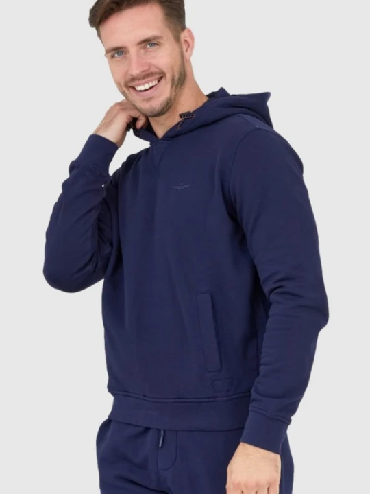 Zdjęcie produktu AERONAUTICA MILITARE Granatowa bluza męska z kapturem, Rozmiar XXL Niebieski