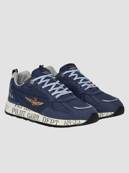 Zdjęcie produktu AERONAUTICA MILITARE Granatowe sneakersy męskie, Rozmiar 42 Niebieski