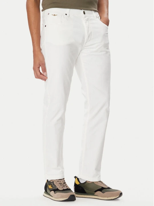 Zdjęcie produktu Aeronautica Militare Jeansy 262PJ0216UCT04391 Kremowy Straight Leg