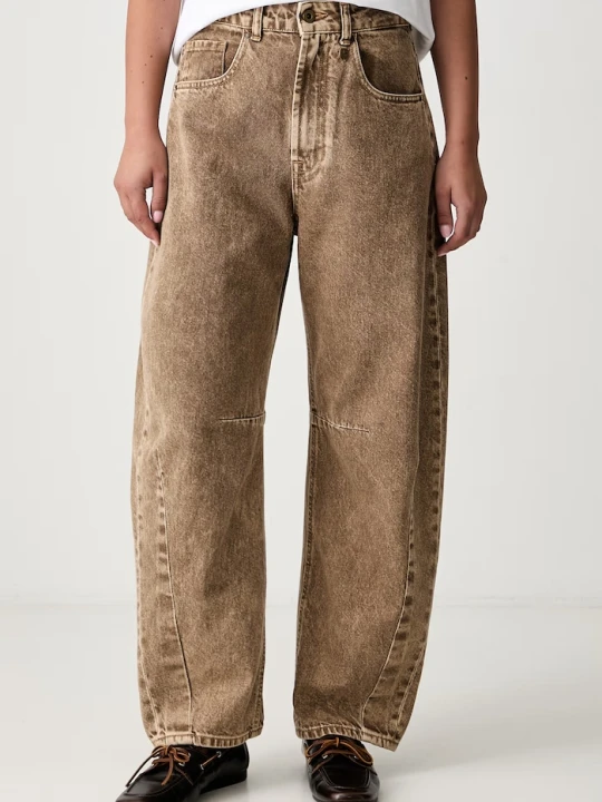 Zdjęcie produktu Aeronautica Militare jeansy relaxed fit damskie beżowy