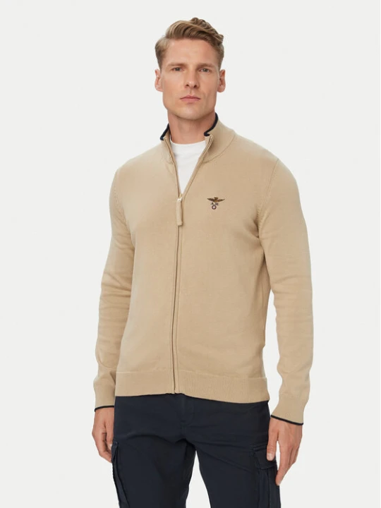 Zdjęcie produktu Aeronautica Militare Kardigan 262MA1632UL00506 Beżowy