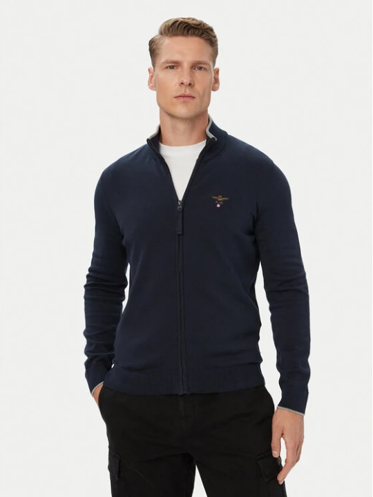 Zdjęcie produktu Aeronautica Militare Kardigan 262MA1632UL00506 Granatowy