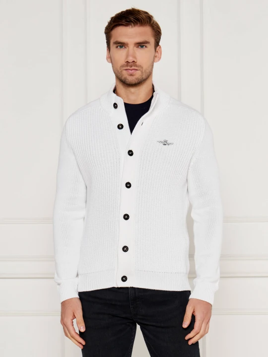 Zdjęcie produktu Aeronautica Militare Kardigan | Regular Fit biały