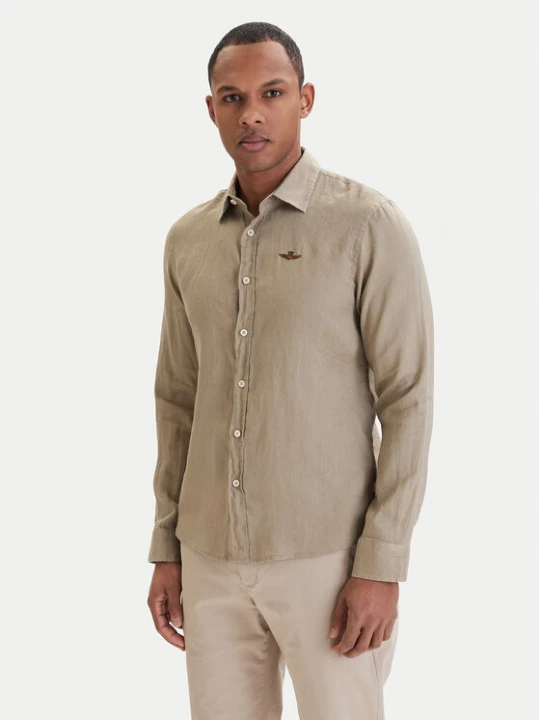 Zdjęcie produktu Aeronautica Militare Koszula 261CA1321UCT03089 Beżowy Regular Fit