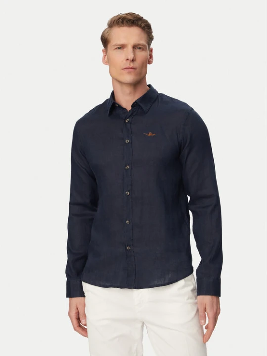 Zdjęcie produktu Aeronautica Militare Koszula 261CA1321UCT03089 Granatowy Regular Fit