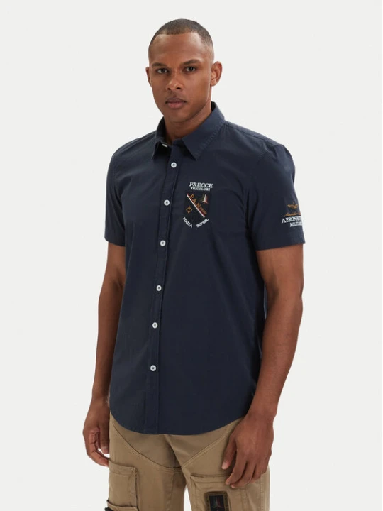Zdjęcie produktu Aeronautica Militare Koszula 261CA1326UCT03288 Granatowy Regular Fit
