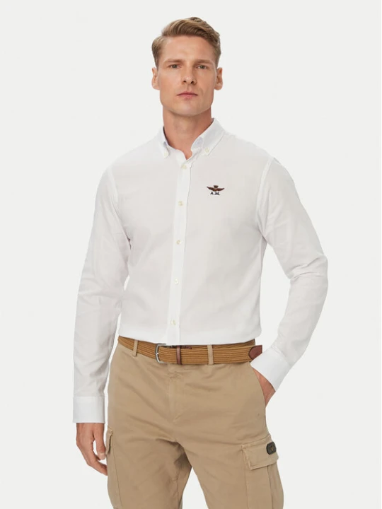 Zdjęcie produktu Aeronautica Militare Koszula 262CA1320UCT03532 Biały Regular Fit