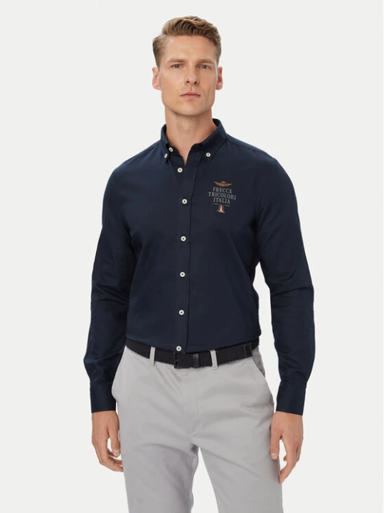 Zdjęcie produktu Aeronautica Militare Koszula 262CA1334UCT04409 Granatowy Regular Fit