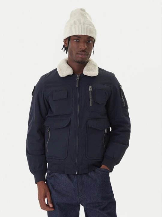 Zdjęcie produktu Aeronautica Militare Kurtka bomber 252AB3024UCT03151 Granatowy Regular Fit