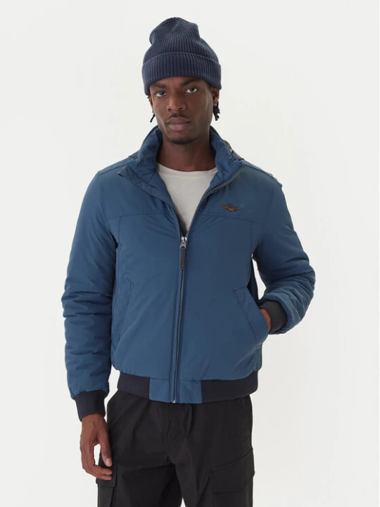 Zdjęcie produktu Aeronautica Militare Kurtka bomber 252AB3026UCT03264 Niebieski Regular Fit