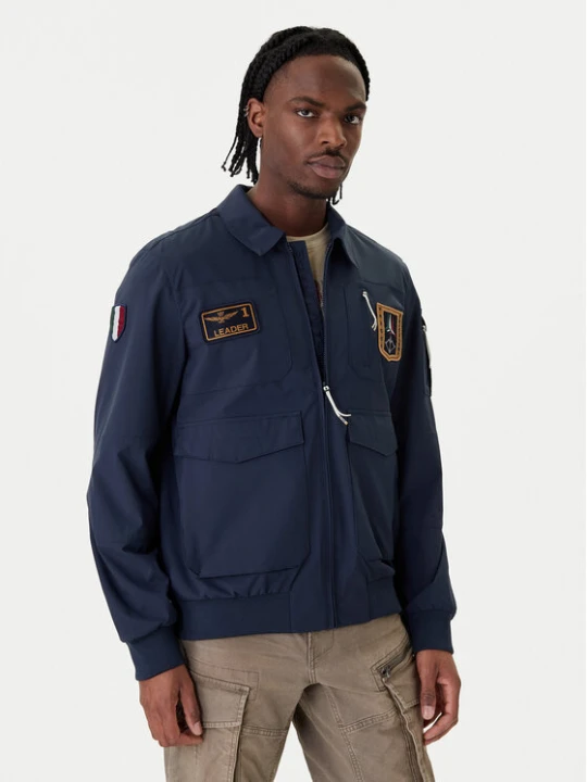 Zdjęcie produktu Aeronautica Militare Kurtka bomber 261AB3049UCT04290 Granatowy Regular Fit